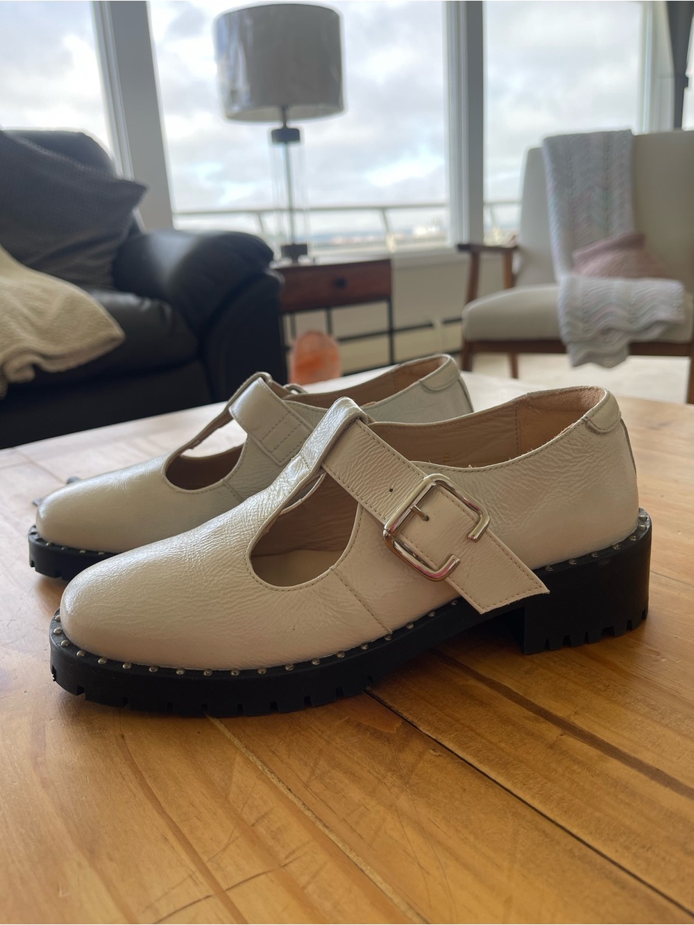 Poppy Barley The Academy Mary Jane Creamy Beige size 6 - Picture 6 of 11